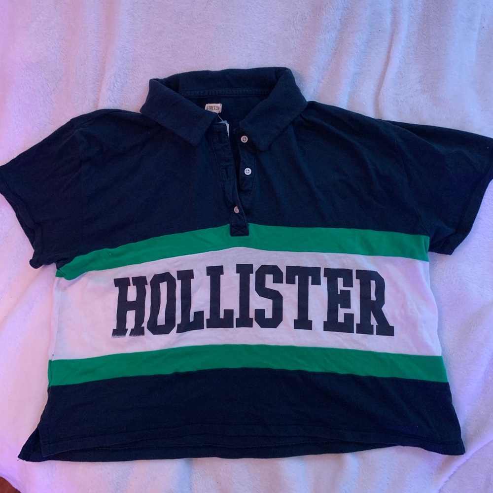 cropped “hollister” top.